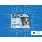 FRONTLINE spot-on for DOG M 3 x 1,34 ml 3x1,34 ml, solution pour chiens