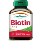 JAMIESON BIOTIN 250 µg 1×100 tbl, biotina