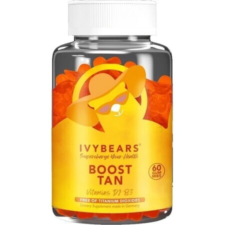 IvyBears Boost Bronceado Vitaminas 1×60 pcs, suplemento nutricional