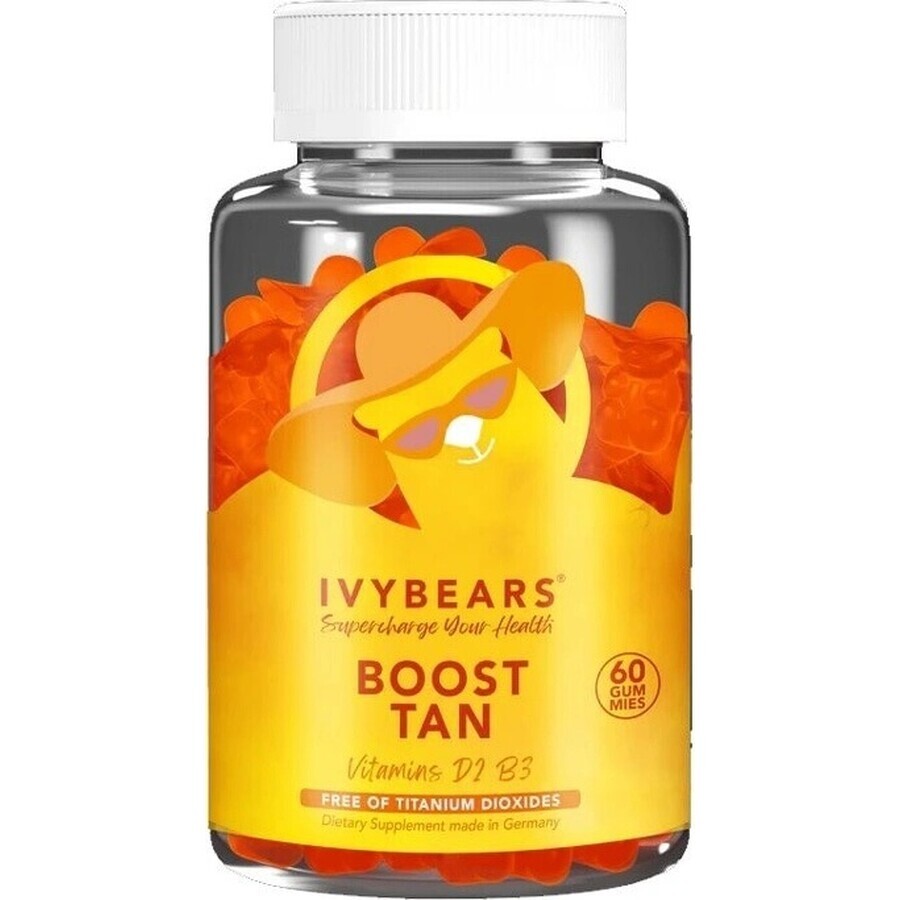 IvyBears Boost Bronceado Vitaminas 1×60 pcs, suplemento nutricional