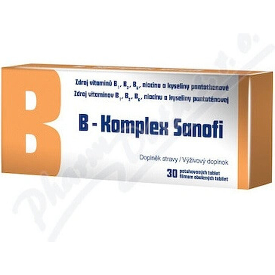 B-Komplex Zentiva 30 tbl 1×30 tbl, vitamine B