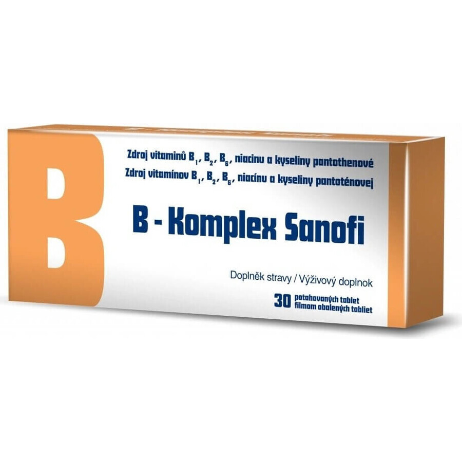 B-Komplex Zentiva 30 tbl 1×30 tbl, vitamine B