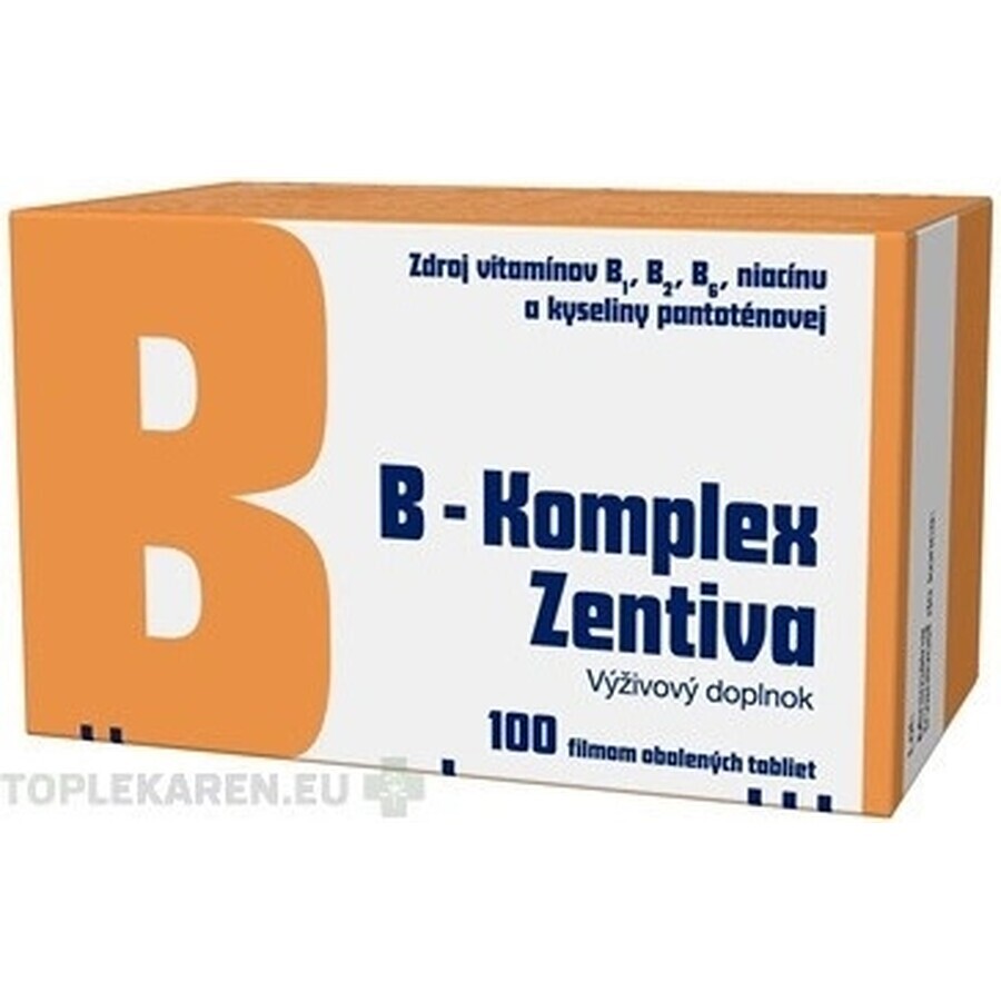 B-Komplex Zentiva 30 tbl 1×30 tbl, vitamine B