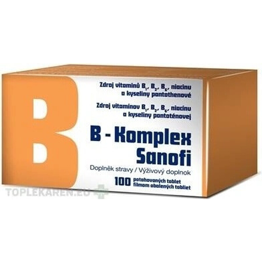 B-Komplex Zentiva 30 tbl 1×30 tbl, vitamine B