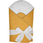 EKO Cotton wrap with print and coconut inside mustard yellow 1×1 pc, with hypoallergenic fibers