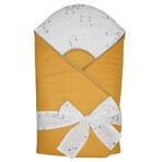 EKO Cotton wrap with print and coconut inside mustard yellow 1×1 pc, with hypoallergenic fibers