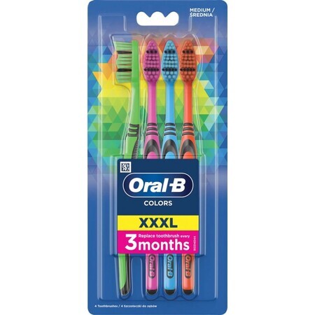 Brosse à dents Oral B 3-Effect 40 Medium 1×4, brosse à dents