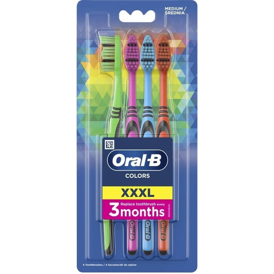 Brosse à dents Oral B 3-Effect 40 Medium 1×4, brosse à dents