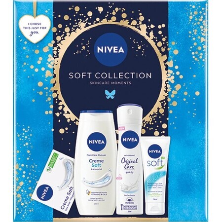 NIVEA BOX SOFT QUARTET 1×1 buc, pachet cadou