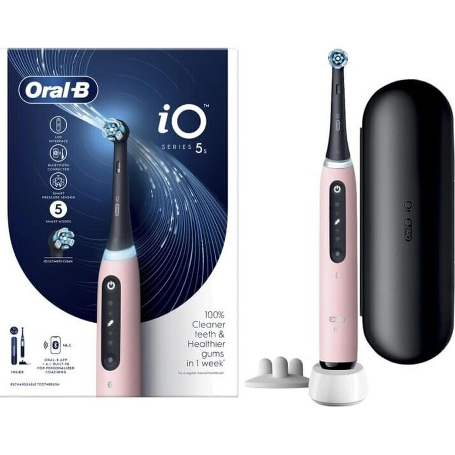 Cepillo de dientes Oral-B iO Series 6 Rosa 1×1, cepillo de dientes eléctrico