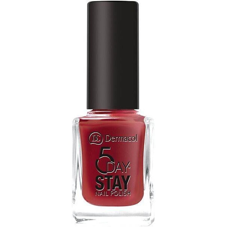 Dermacol Esmalte de uñas de larga duración 5 días de permanencia nº 22 Hot Kiss 1×11 ml, esmalte de uñas