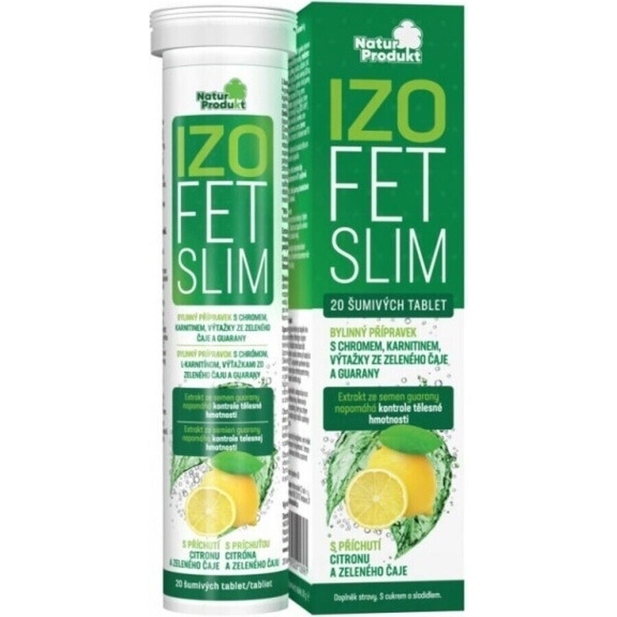 Naturprodukt Izofet Slim 1×20 tbl, complemento alimenticio