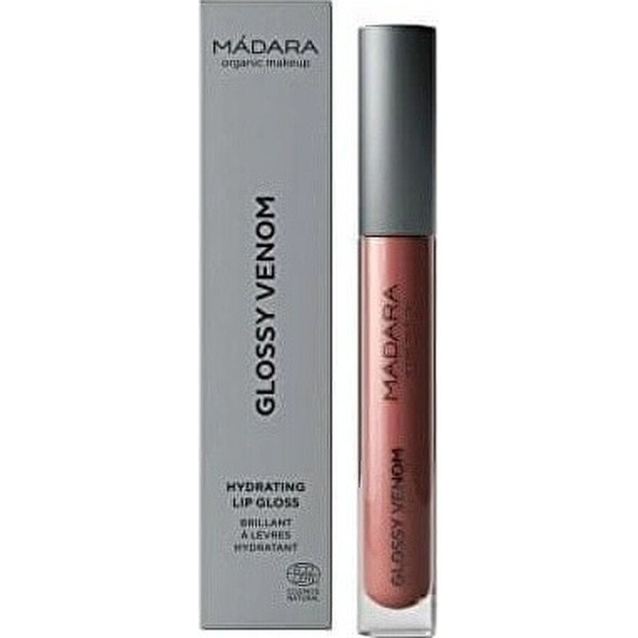 MÁDARA GLOSSY VENOM Brillo de Labios Hidratante Rojo Rubí 1×4 ml, brillo de labios hidratante