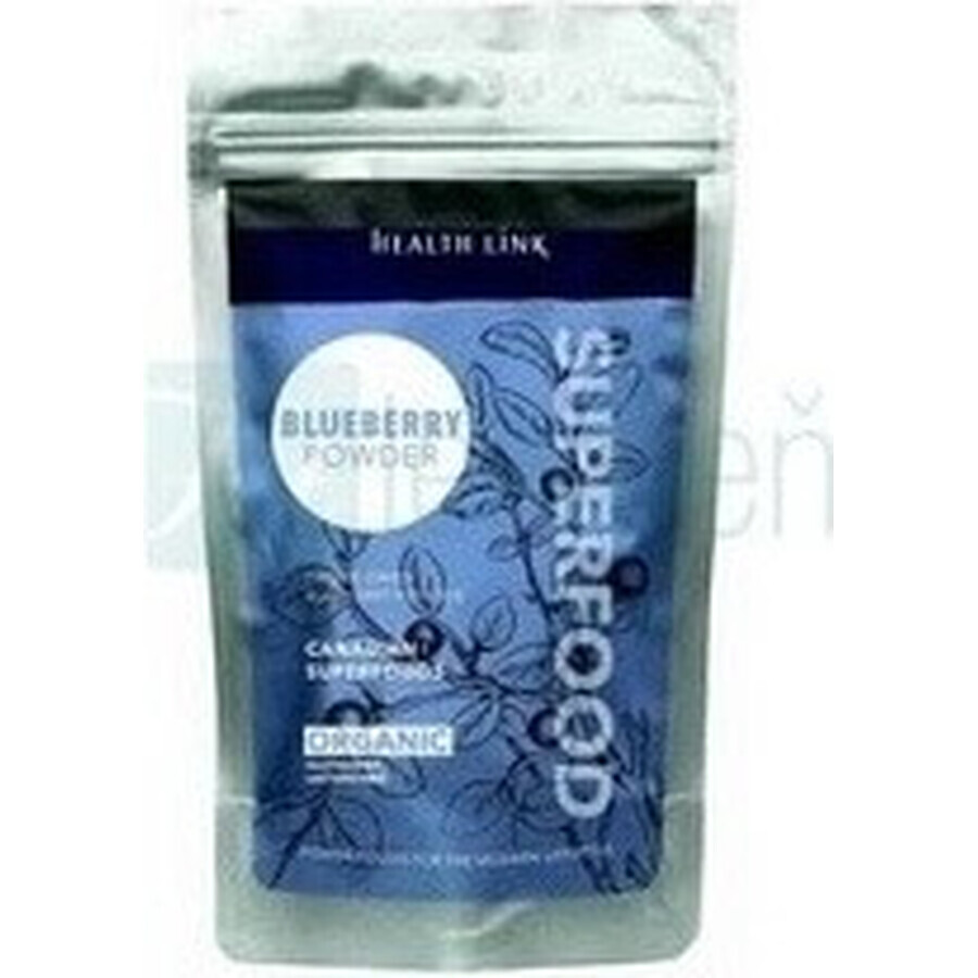 Health link BIO Heidelbeerpulver 1×80g, natürlicher Geschmack