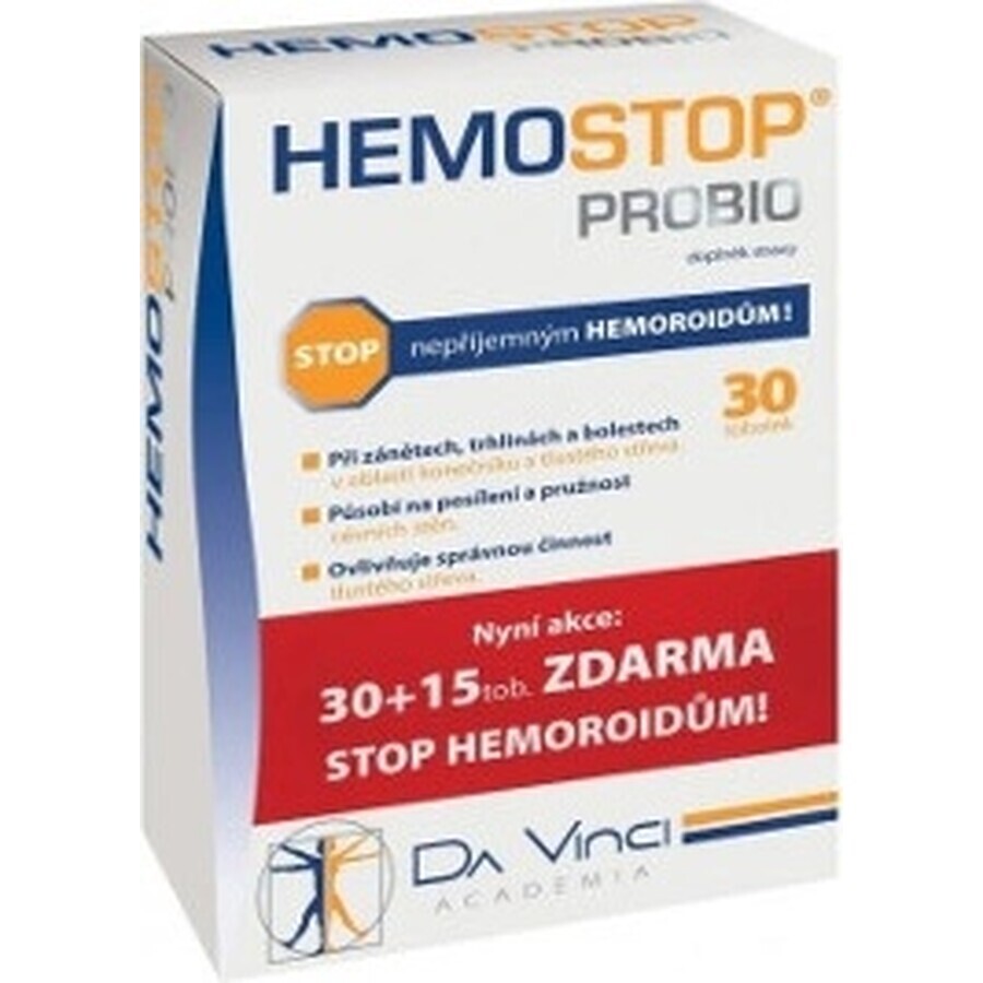 HEMOSTOP SYNBIO - DA VINCI 1×45 cps, complemento alimenticio