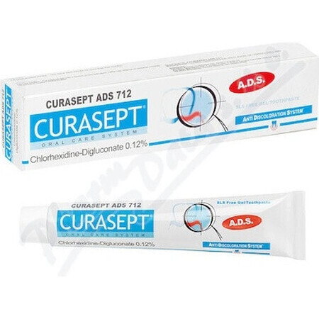 CURASEPT ADS 712 0,12% 1×75 ml, pasta dentífrica