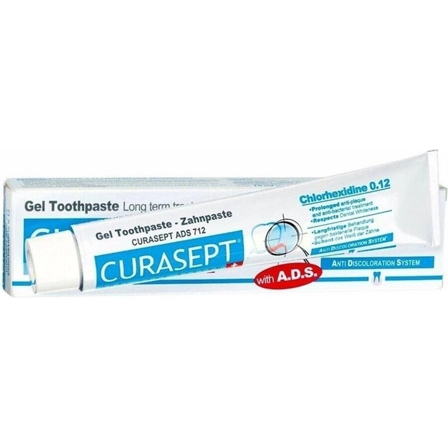 CURASEPT ADS 712 0,12% 1×75 ml, pasta dentífrica