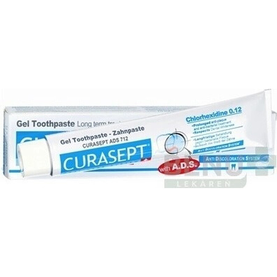 CURASEPT ADS 712 0,12% 1×75 ml, pasta dentífrica