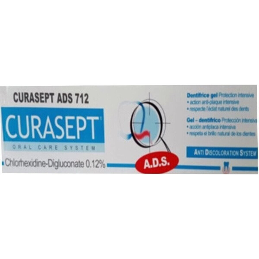 CURASEPT ADS 712 0,12% 1×75 ml, pasta dentífrica