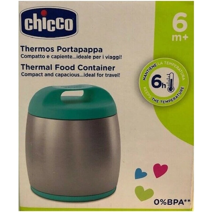 Chicco Lebensmittelthermoskanne, 350 ml - Mädchen 1×1 Stück, Lebensmittelthermoskanne 350 ml