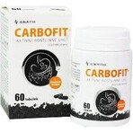 CARBOFIT Charcoal 1×60 cps, charbon actif