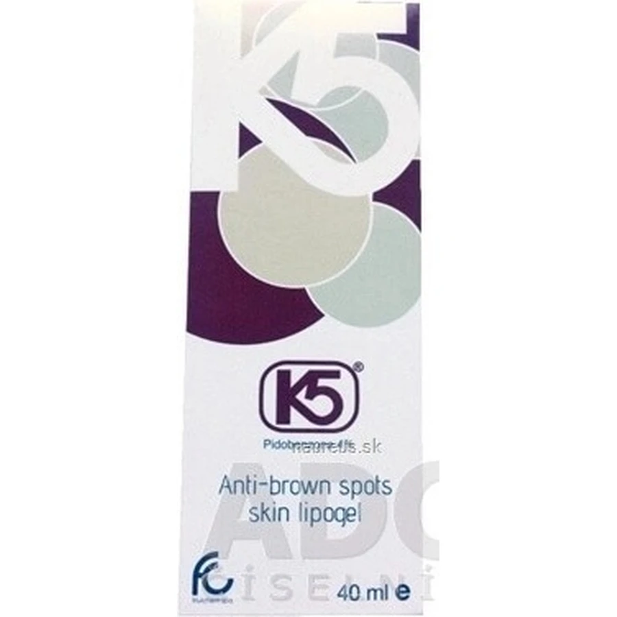 K5 Lipogel 1×40 ml, preparat pentru depigmentarea petelor maronii