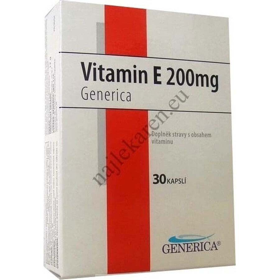 GENERICA Vitamin E 200 I.U. 1×60 cps, food supplement