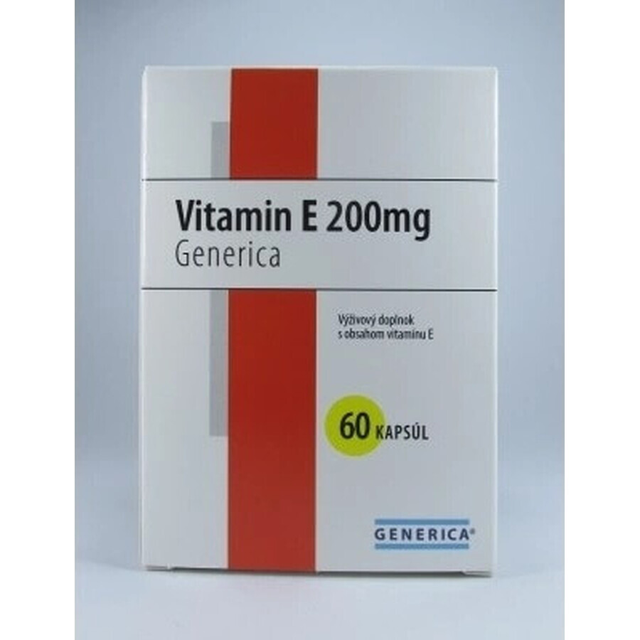 GENERICA Vitamin E 200 I.U. 1×60 cps, food supplement