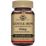 Solgar Gentle Iron 20 mg IJzer (ijzerbisglycinaat) Zacht voor de Maag 90 capsules 1×90 cps, voedingssupplement