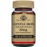 Solgar Gentle Iron 20 mg IJzer (ijzerbisglycinaat) Zacht voor de Maag 90 capsules 1×90 cps, voedingssupplement