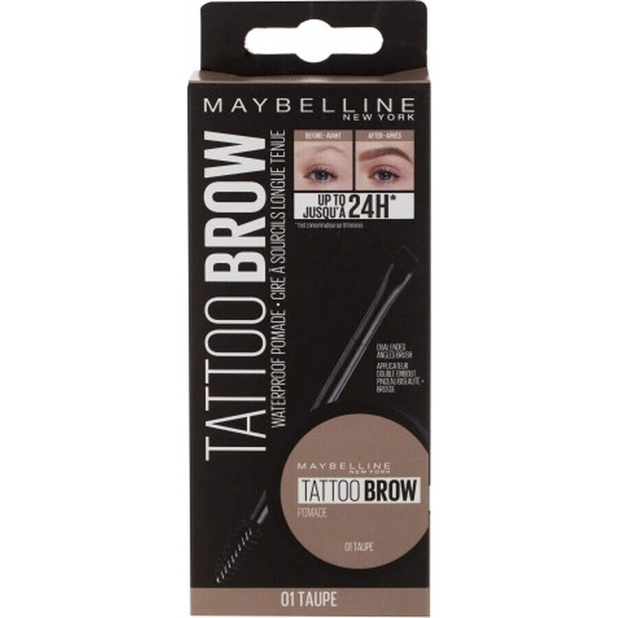 Maybelline Brow Pomade Pot Taupe 1×6,6 g, pomata per sopracciglia