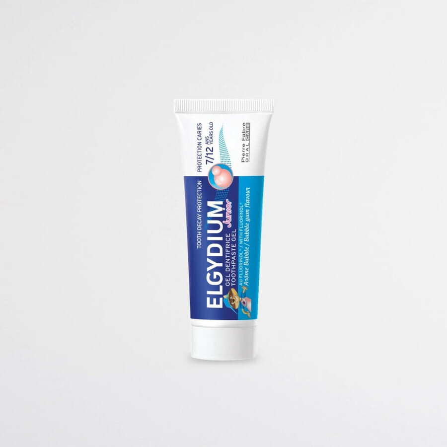 ELGYDIUM JUNIOR fluorinol gel tandpasta voor kinderen (7-12 jaar) met kauwgomsmaak 1x50 ml