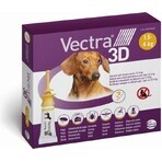 Vectra 3D spot-on voor XS honden (1,5-4 kg) 1×3 stuks, spot-on tegen parasieten