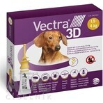 Vectra 3D spot-on voor XS honden (1,5-4 kg) 1×3 stuks, spot-on tegen parasieten