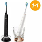 Philips Sonicare 9000 DiamondClean HX9914/57 1+1 2 x 2 brosses à dents électriques soniques 1×2, brosse à dents sonique