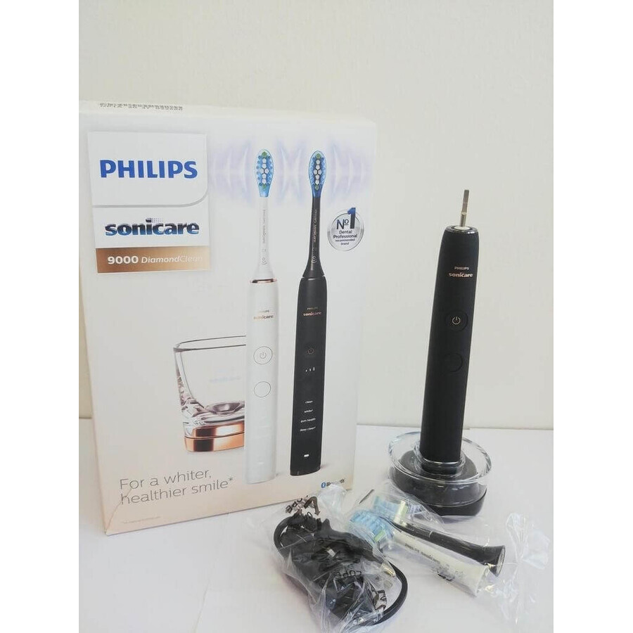 Philips Sonicare 9000 DiamondClean HX9914/57 1+1 2 x 2 brosses à dents électriques soniques 1×2, brosse à dents sonique