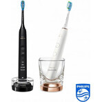 Philips Sonicare 9000 DiamondClean HX9914/57 1+1 2 x 2 brosses à dents électriques soniques 1×2, brosse à dents sonique