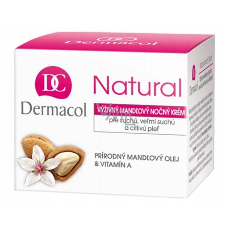 DERMACOL NATURAL Crème de nuit à l'amande 1×50 ml, crème de nuit