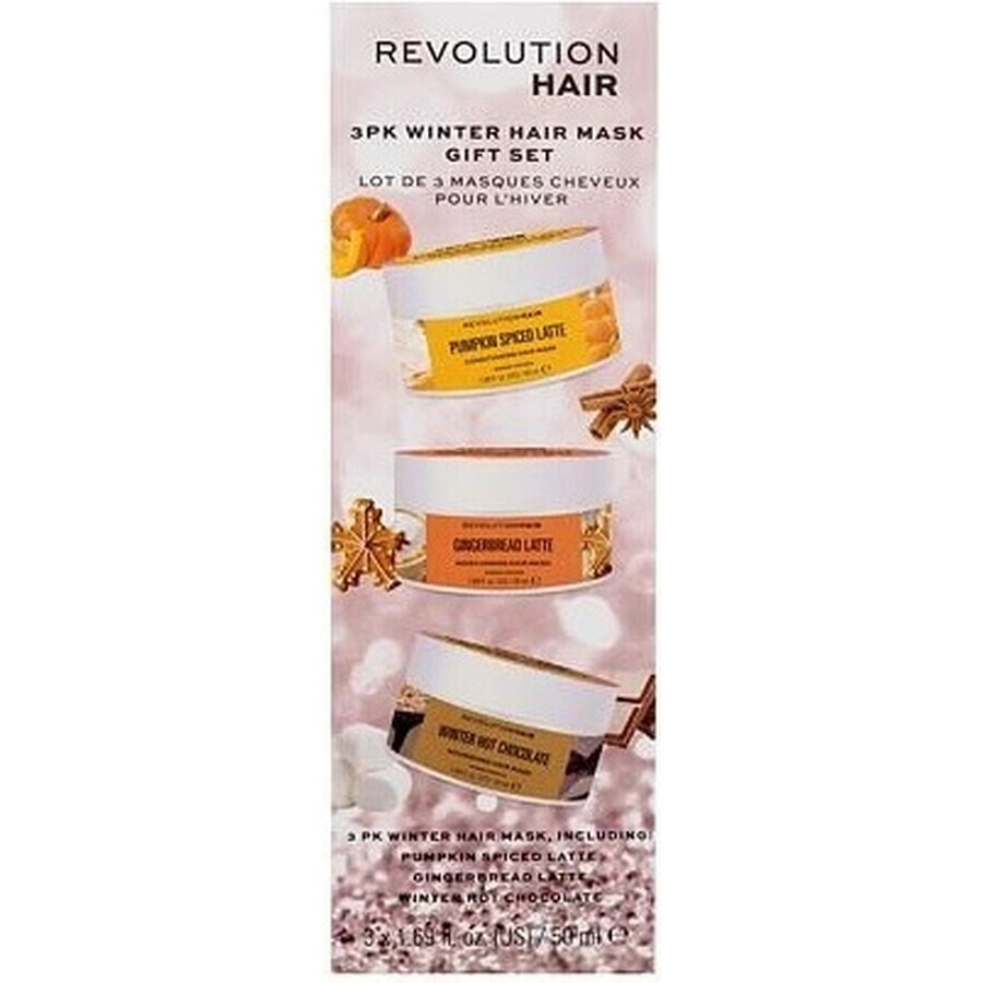 Revolution Haircare, 3pk Winter Hair Mask Gift Set 1×1 set, set de regalo