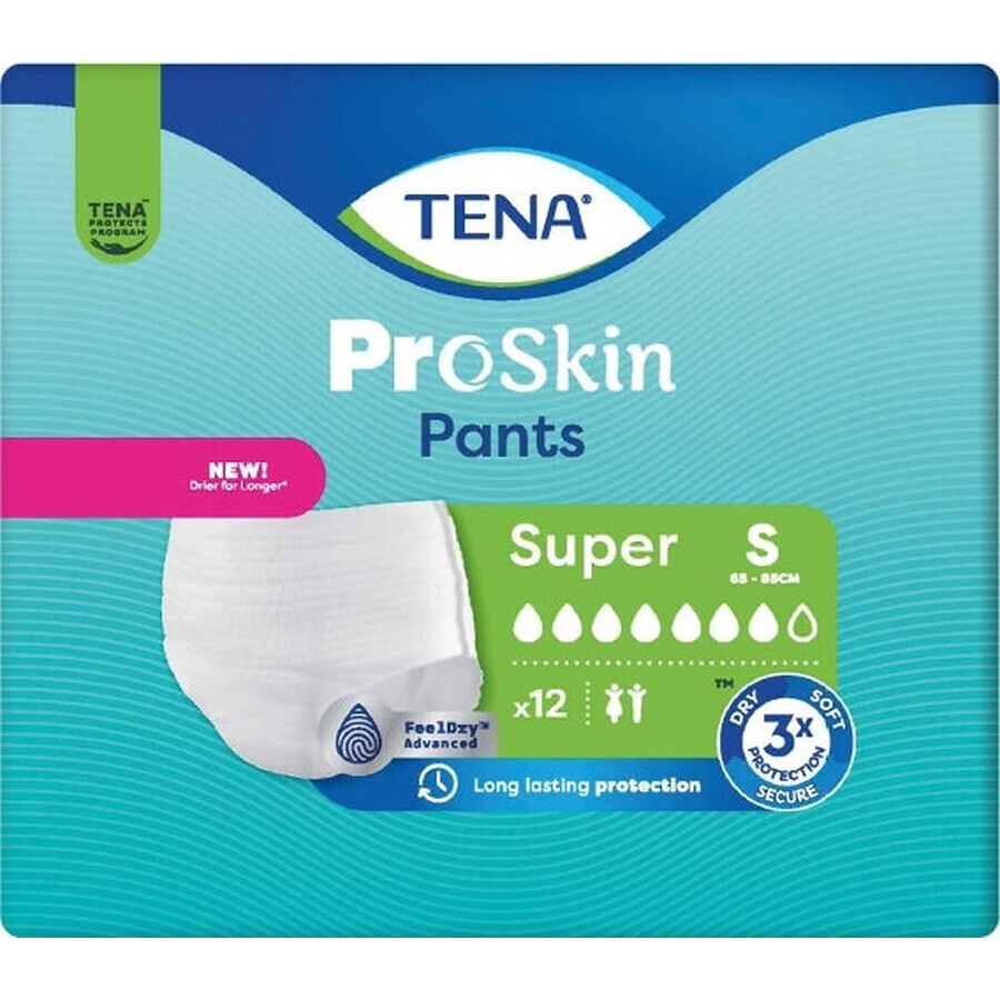 TENA SUPER SMALL 1×12 unidades TENA SUPER SMALL 1×12 unidades, braguitas elásticas absorbentes