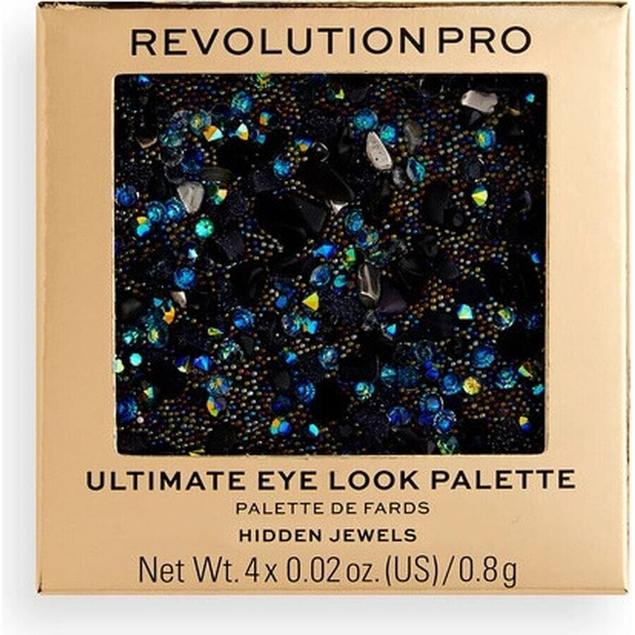 Revolution PRO, Ultimate Eye Look Hidden Jewels, paleta de sombras de ojos de 1×3,2 g, paleta de sombras de ojos