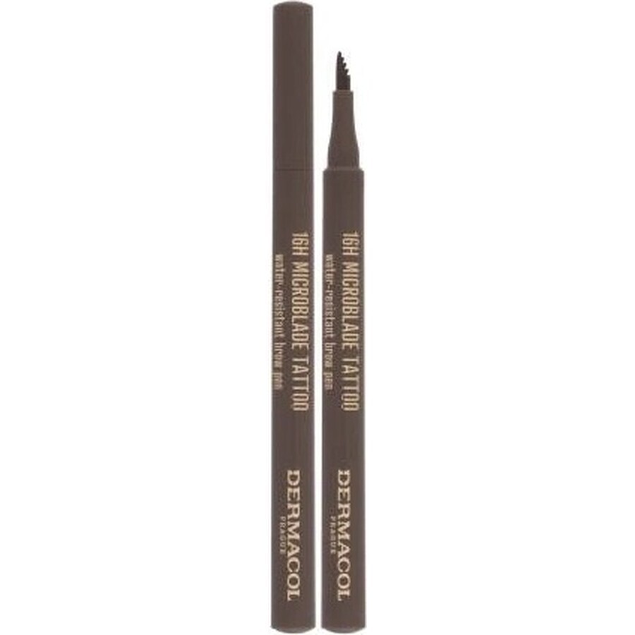 Dermacol 16H Microblade Tattoo Stylo à sourcils no.03 1×1 ml, marqueur à sourcils