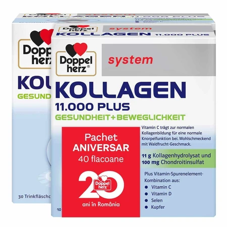 Kollagen 11.000 Plus, 30+10 viales monodosis , Doppelherz