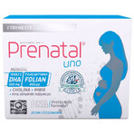 Prenatal Uno Set, 30 cápsulas + 30 cápsulas + Prenatal DHA, 30 cápsulas + frasco de regalo