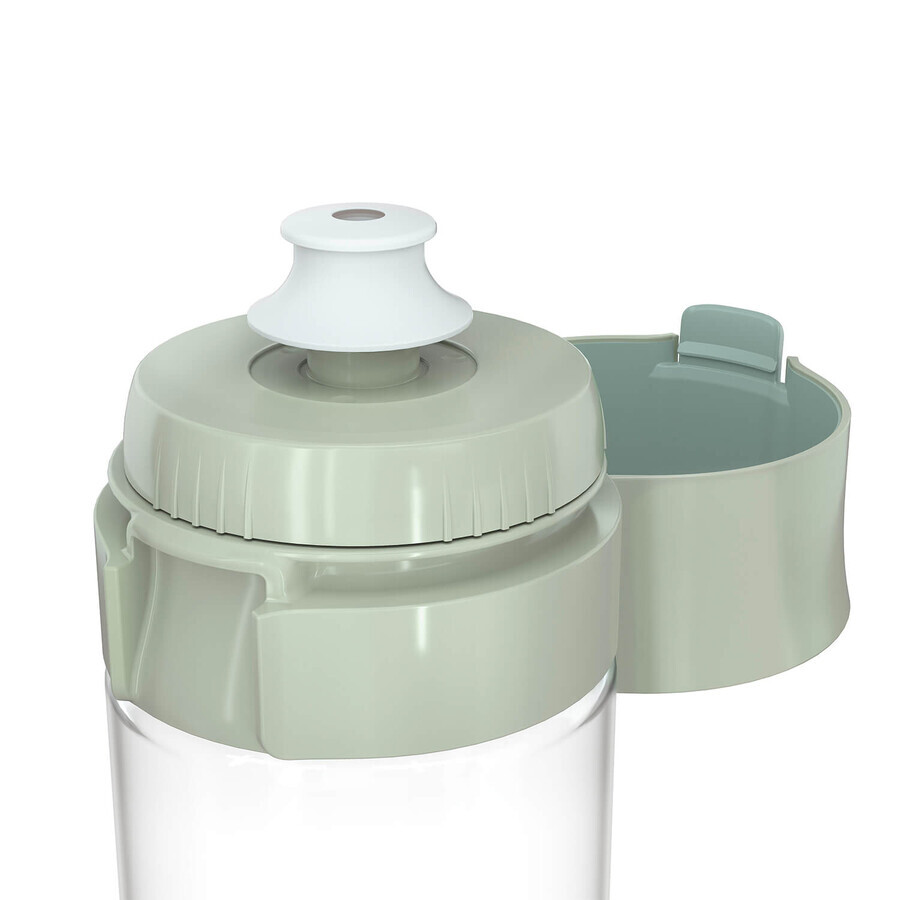 Brita Vital, botella con filtro de 0,6 litros, verde + filtro MicroDisc, 2 piezas