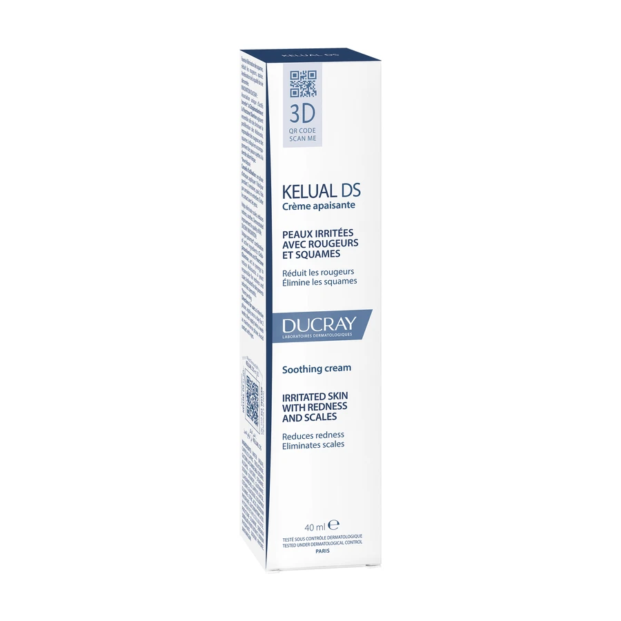 Ducray Kelual DS, crema calmante para reducir la descamación, 40 ml