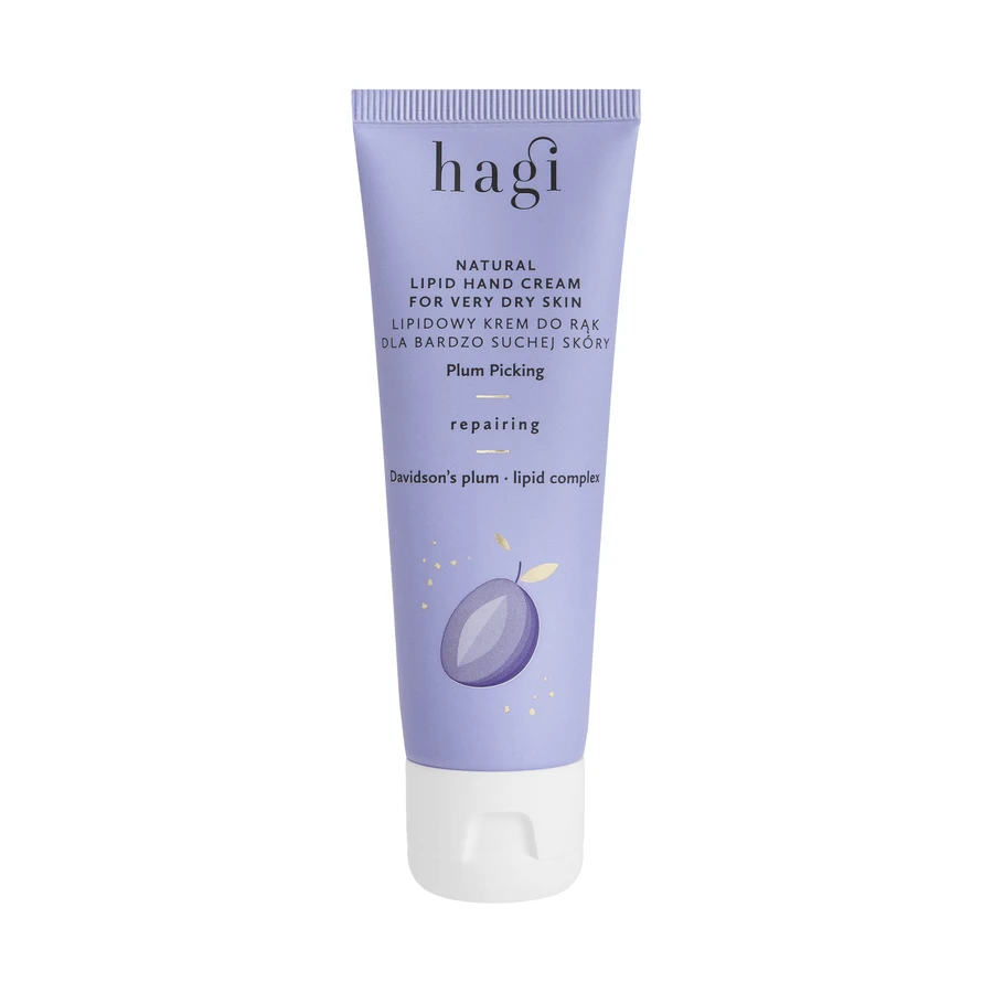 Crema de manos Hagi Na Ciruela con lípidos naturales, reparadora, piel muy seca, 50 ml