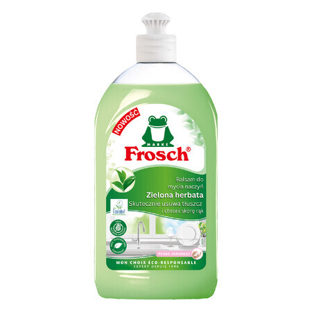 Loción lavavajillas Frosch, té verde, 500 ml