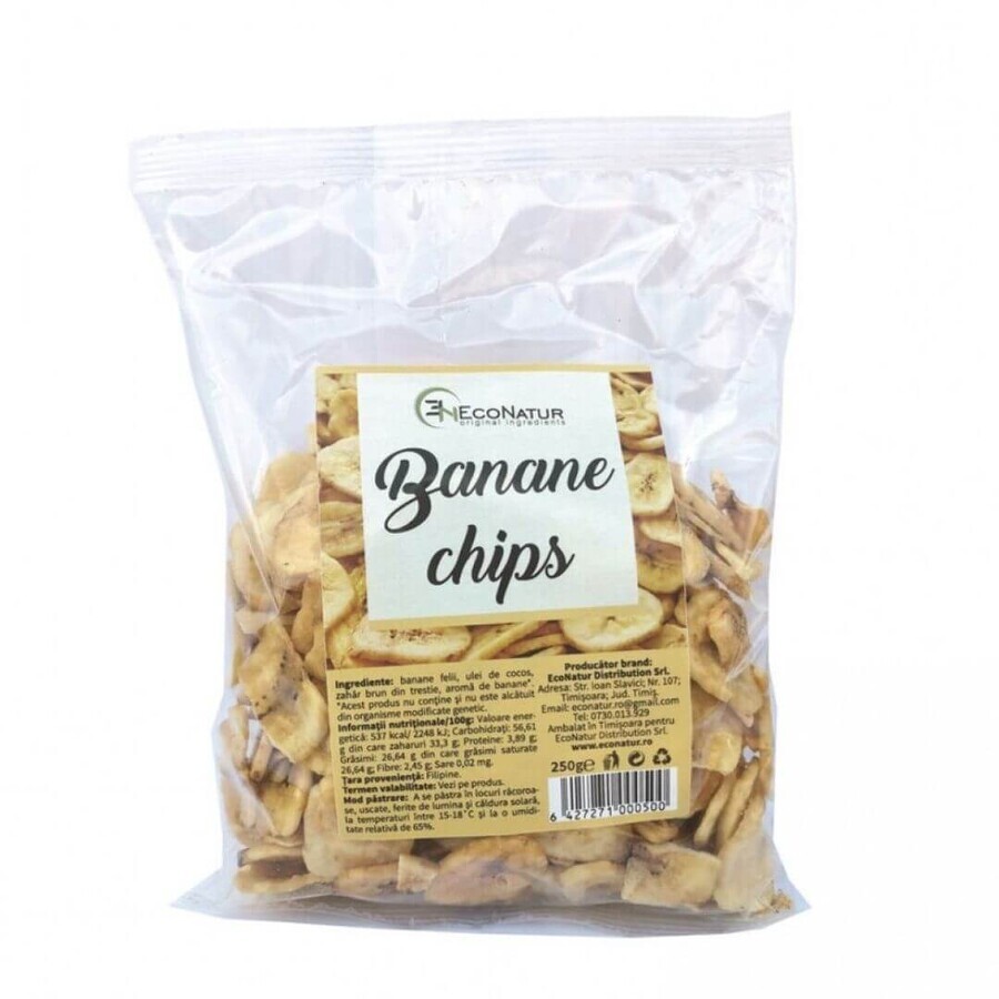 Chips de banane, 250 g, Econatur