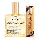 Set Nuxe Huile Prodigieuse, dry oil for body, face and hair, 100 ml + Huile Prodigieuse Or, roll-on oil, 8 ml